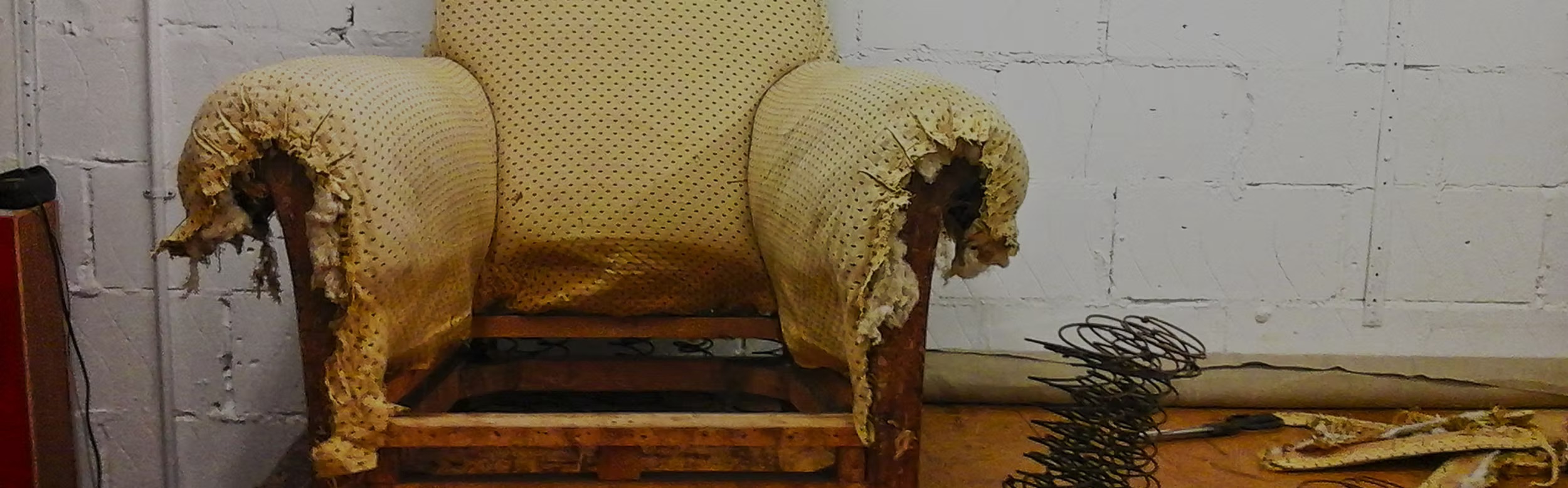 Furniture restoration in progress